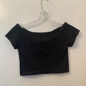 Black crop top